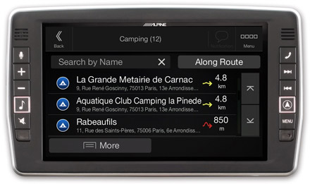 Mercedes Vito - Navigation - Importable camper POI databases - X902D-V447